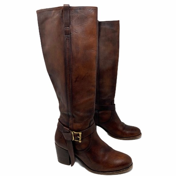 Frye Shoes - Frye Malorie Knotted Redwood Riding Boots Size 7